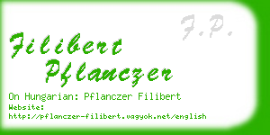 filibert pflanczer business card